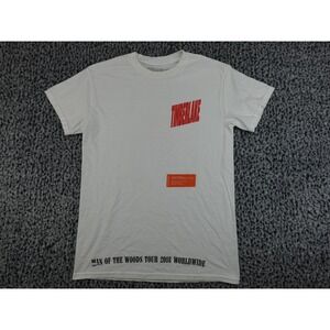 Timberlake T-Shirt Mens Small White Heron Preston Man of the Woods Tour 2018